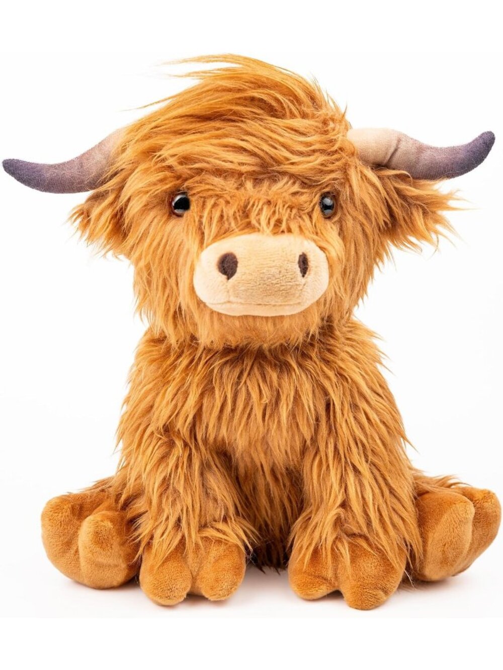 Highland Cow 1.5 Lb Weighted Plush Microwavable Heating Pad Cozy Cow Toy